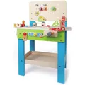 Produktbild: Hape Kinderwerkbank E3000 Meister-Werkbank, aus Holz, 55x81x28cm, höhenverstellbar, 35-teilig