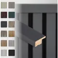 Produktbild: Hexim - Akustikpaneele Zubehör Abschlussleiste Lamellen mdf Wandverkleidung: Black Lead, 137.5cm