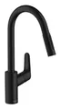 Produktbild: Hansgrohe Focus M41 Einhebel-Küchenmischer 240 2jet mit Ausziehbrause - Mattschwarz - 31815670