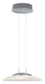 Produktbild: B-LEUCHTEN LED Pendelleuchte FINDUS, Nickel matt, Weiß, Metall, H 150 cm, Dimmfunktion, LED fest integriert, Warmweiß, Hängeleuchte, Hängelampe