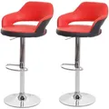 Produktbild: BARHOCKER Rot, Schwarz 2er-Set