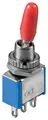 Produktbild: Goobay 10020 Kippschalter Miniatur, EIN – EIN, 3 Pins, blaues Gehäuse