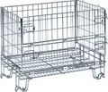 Produktbild: Kongamek Gitterbox verzinkt 860x580x680mm vorne halb zu öffnen 300kg Tragkraft