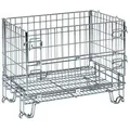 Produktbild: Kongamek Gitterbox verzinkt 860x580x680mm vorne halb zu öffnen 300kg Tragkraft