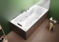 Produktbild: RIHO Lusso Rechteck-Badewanne, Version links, mit Bliss-System, Einbau,