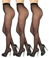 Produktbild: BANANALU Anti Laufmasche 30 Den Extra Matt Strumpfhose mit Tulle Effekt Reißfeste Premium 30 Nero L / 3er Set