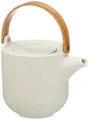 Produktbild: ASA coppa Teekanne mit Holzgriff sencha Porzellan 1l, Weiß, 19370193