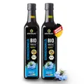 Produktbild: Kräuterland Bio Schwarzkümmelöl 2X500ml (1Liter), ungefiltert, mühlenfrisch aus unsrer hessischen Ölmühle, ohne Zusatzstoffe, hoher Thymochinon, Omega Fettsäuren, kaltgepresst, vegan, mild