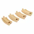 Produktbild: BRIO Kurze Gebogene Gleise 4-tlg. Holzeisenbahn Eisenbahn Holzspielzeug Holz