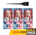 Produktbild: Schwarzkopf LIVE 025 Dusty Rose Pastel Pink Semipermanente Haarfarbe 3er Pack