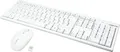 Produktbild: LogiLink Combo Set with Autolink Tastatur-und-Maus-Set drahtlos 2,4 GHz Deutsch weiß (ID0104W)