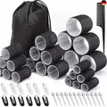 Produktbild: 50 Piece Curler Set, 24 Pieces 4 Sizes (60/48/36/25 mm) with 24 Stainless Steel