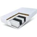 Produktbild: Fdm - Matratze 140x200 Taschenfederkern 7 Zonen Kokos Home Plus 17 Cm Premium H3 Bett