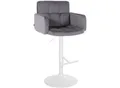 Produktbild: CLP Barhocker Los Angeles Samt Höhenverstellbarer Barstuhl Mit Drehbarem Sitz Bistrohocker Mit Metallgestell Und Fußstütze
