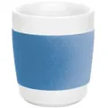 Produktbild: KAHLA Becher touch! henkelloser Becher mit Samt-Banderole, 1-tlg., Porzellan, Made in Germany blau 280 ml | Ø 8.0 cm x 8.7 cm