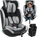 Produktbild: Autokindersitz Kindersitz Kinderautositz Autositz Sitzschale 9 Kg - 36 Kg 1-12 Jahre Gruppe 1/2 / 3 Universal Zugelassen Nach Ece R129/03 Grau - Kidiz