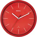 Produktbild: Maul Wanduhr Mauljump, Kunststoff, analog, Funkuhr, Ø 30,5 cm, rot