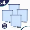 Produktbild: Wasserfilter für Philips AquaClean CA6903/10 CA6903/22-4 Stück Filterpatrone kompatibel mit Saeco Philips LatteGo Kaffeevollautomat - BPA-frei - Weiß