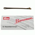 Produktbild: Prym Baronesse Haarklemmen BRAUN Glatt 10 x 12 St., 5 cm