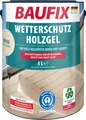Produktbild: BAUFIX Wetterschutz-Holzgel weiss seidenglänzend, 5 Liter, Holzlasur