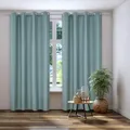 Produktbild: Kutti Vorhang Gardine Thermo Ösenschal Dimout türkis Blickdicht Verdunkelung Breite 140 cm x Höhe 245 cm (1 Stück)