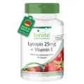 Produktbild: Lycopin 25 mg 90 Kapseln mikroverkapselt + Vitamin E hochdosiert VEGAN fairvital