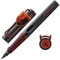 Produktbild: Lamy safari Harry Potter Gryffindor Füller – Special Edition Füllhalter mit Wappen des Hauses - Stahlfeder in Strichbreite M – mit ergonomischen Griff – inkl. Tintenpatrone T10 blau – Rechtshänder