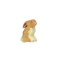 Produktbild: Holztiger Holzfigur Hase sitzend Holzspielzeug