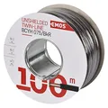 Produktbild: EMOS Kupferkabel 2 x 0,75 mm2, 100 Meter Zweidrahtleitung aus reinem Kupfer für Niederspannung, schwarz mit Polaritätskennzeichnung
