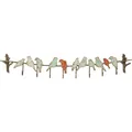 Produktbild: Wandgarderobe Garderobenleiste Vogel Motiv Stahl Gestell Mehrfarbig Kare Design