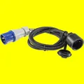 Produktbild: CEE-Adapterstecker auf Steckdose P1234/Schutzkontakt, IP44, 1,5m,230V, Wohnwagen