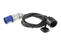 Produktbild: CEE Kabel Adapter 1,5M Stecker auf Schutzkontakt-Kupplung IP44 spritzwassergesch