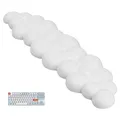 Produktbild: Jinlaili Handballenauflage für Tastatur, Cloud Handgelenkauflage Weiche, Tastatur Handgelenkstützen Ergonomisches, Schreibtisch Wrist, Handballenauflage Rutschfeste für Spiele Büro Zuhause, Weiß