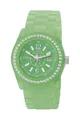 Produktbild: edc by Esprit Quarzuhr Disco Glam Afterlgow Lime with Stones, aus Kunststoff, Edelstahlboden, Grün, Zirkonia, Faltschließe