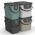 Produktbild: Albula 4erSet Mültrennungssystem 2x25l + 2x40l für die Küche, Kunststoff PP B...