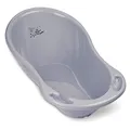 Produktbild: Baby Badewanne vom TÜV Rheinland zertifiziert! – Babybadewanne Neugeborene ab 0 bis 24 Monate - Anti rutsch Badewanne 86cm groß mit Stöpsel.