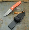 Produktbild: Schnitzel UNU ORANGE Messer Kindermesser Schnitzmesser 8Cr13MoV Stahl G10 Kydex