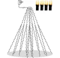 Produktbild: STAR LED-Lichterkette 594-13-1 LED Baumvorhang 360er golden warmweiß 200cm hoch Kabel grün