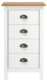 Produktbild: vidaXL Sideboard Hill Weiß 46x35x80 cm Massivholz Kiefer