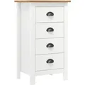 Produktbild: vidaXL Sideboard Hill Weiß 46x35x80 cm Massivholz Kiefer 288914