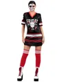 Produktbild: Smiffys Kostüm Freitag der 13. Jason Hockey Kleid für Frauen, Hemdkleid für sportliche Horrorfilmkiller-Fans