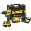 Produktbild: DEWALT Akku-Schlagbohrschrauber DCD100YP2T-QW 18V inkl 2 x 5 Ah Akkus, Ladegerät und T-STAK Box - Schwarz/Gelb