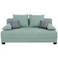 Produktbild: Boxspringsofa - mint-grau - Dauerschläfer mit Staukasten Sofa Couch Gästecouch