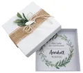 Produktbild: Geldgeschenk Verpackung Personalisiert Kommunion Konfirmation Fisch Eukalyptus
