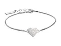 Produktbild: LIEBESKIND Damen Armband Herz Edelstahl Silber 20 cm (silber)