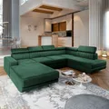 Produktbild: Masseno Ecksofa SIENA mit Schlaffunktion U-Form, Sofa mit Bettkasten
