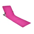Produktbild: Strandmatte mit Lehne faltbar - pink - Strand Garten Pool Klapp Liege mit Tasche