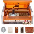 Produktbild: VEVOR Lasergravierer, 20 W, Lasergravur- & Schneidemaschine mit Gehäusekamera, Laserschneider, 400x400 mm Arbeitsbereich, 30000 mm/min, für Holz, Leder, Glas, Papier, bestimmte Metalle, Klasse 1