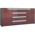 Produktbild: Vladon Sideboard, Bordeaux, Holzwerkstoff, 166.5x75.5x35 cm, Wohnzimmer, Kommoden & Sideboards, Sideboards