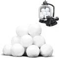 Produktbild: RASENFREUND Filterbälle 700g 8 Liter Filter Balls ersetzen 25 kg Filtersand für Pool Sandfilter, Schwimmbad, Filterpumpe, Filter Bälle für Sandfilteranlagen